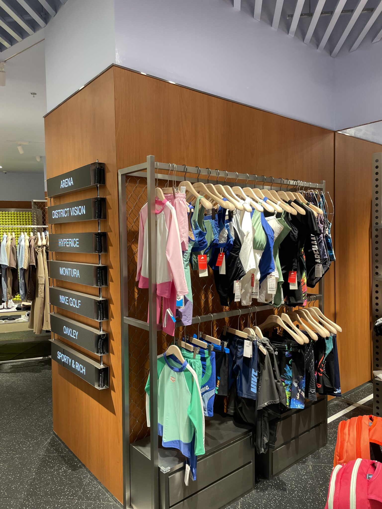 Leda Sport swimwear at the SKP-S Outhere retail location in Beijing
