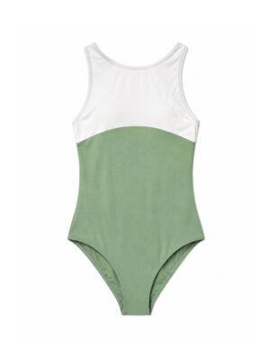 Mira one-piece in Matcha green