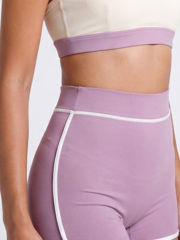 Leda Sport Cala High-Waist Boyshort Swim Bottom Wildrose